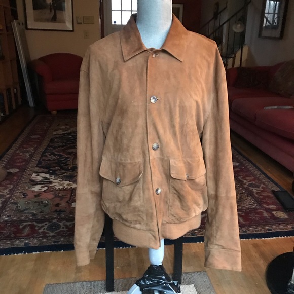 Hickey Freeman Other - Hickey Freeman Men’s Suede Bomber Jacket, Large
